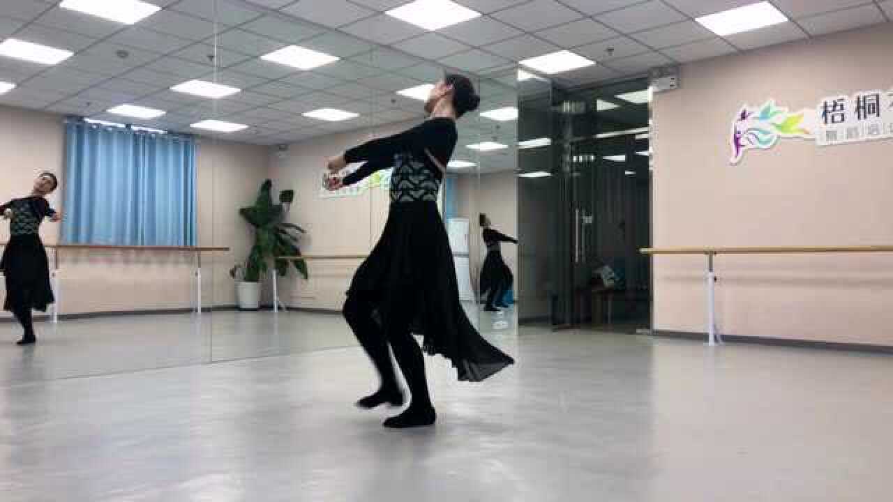 北舞考级七级二拍舞步教师示范