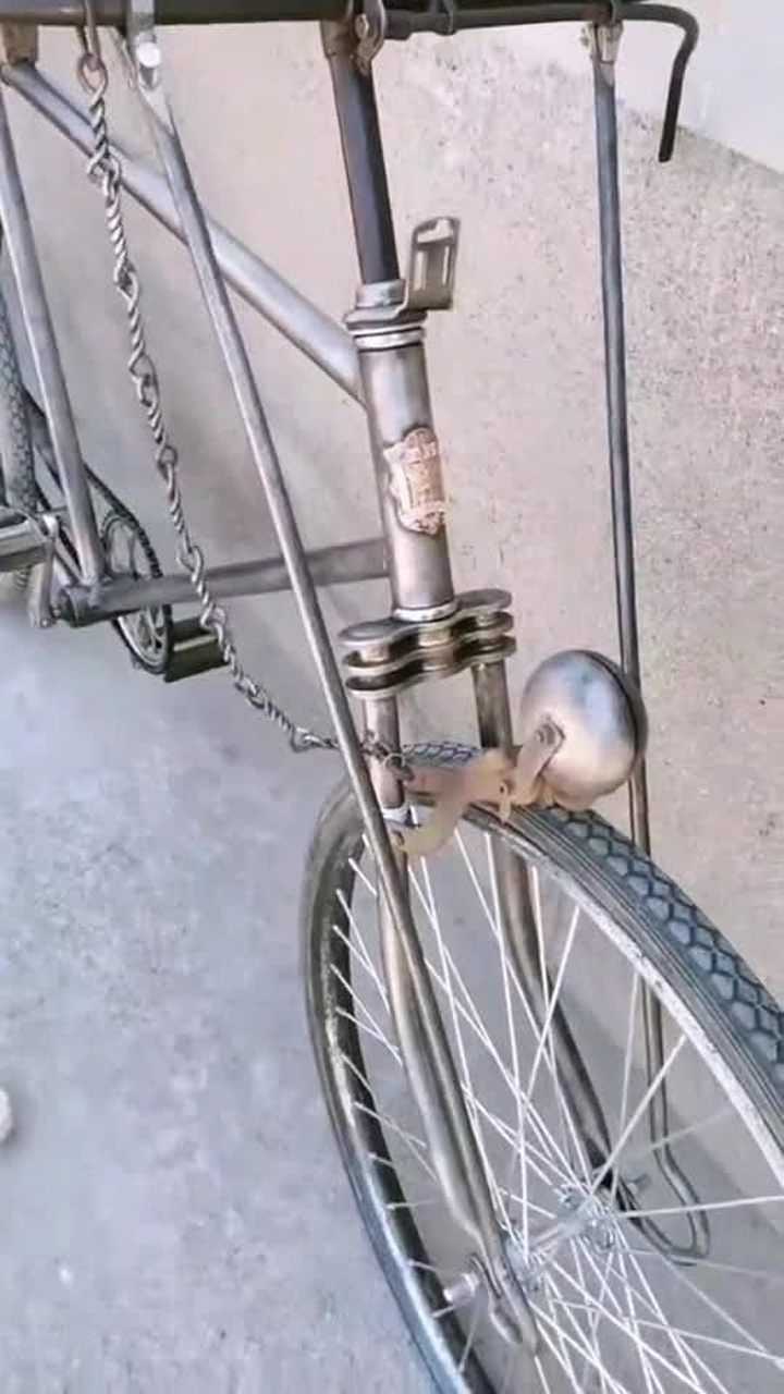 小时候的大横梁自行车,现在成老古董,满满的回忆!