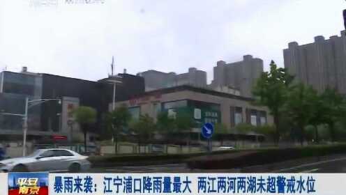 南京：暴雨来袭！江宁浦口降雨量最大，两江两河两湖未超警戒水位