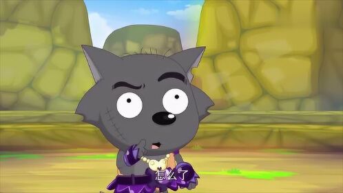 灰太狼摘了帽子,这也太逗了,就这几根头发!