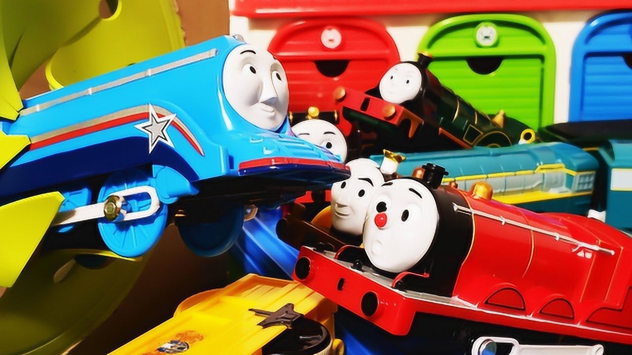 小鸡玩具托马斯小火车家族组装儿童早教识颜色