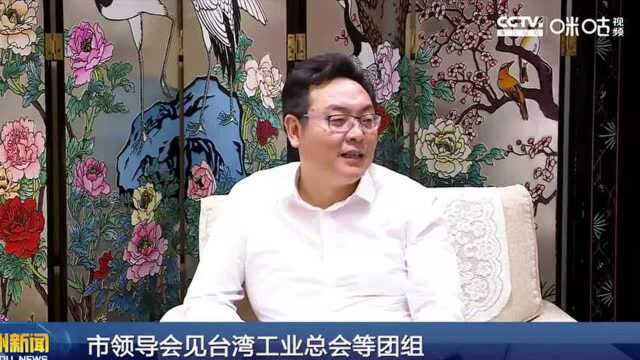 江苏泰州市领导会见台湾工业总会等团组