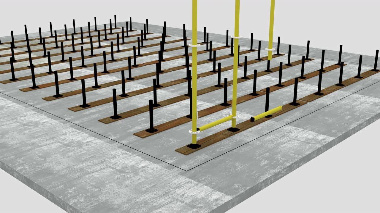 盘扣式高支模搭设动画