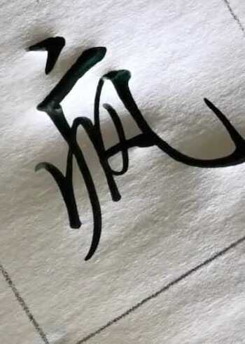 硬笔书法欣赏,疯字的正楷写法,你觉得好看吗