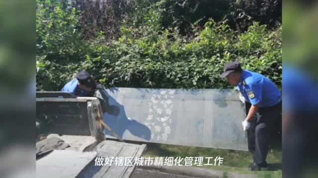 高温下的淳化城管人,坚守岗位确保城市环境“不降温”