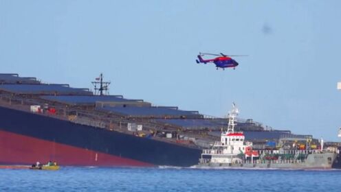 日本货轮在毛里求斯触礁漏油 原因或是船员为连WIFI，将船向陆地靠近
