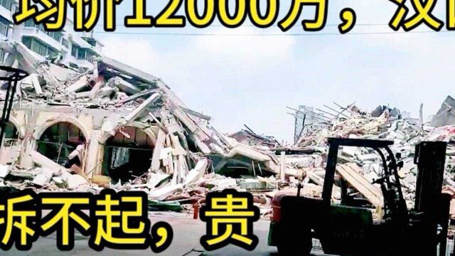 武汉汉口地段均价12000万,地段太贵拆不起,体验大武汉立交桥