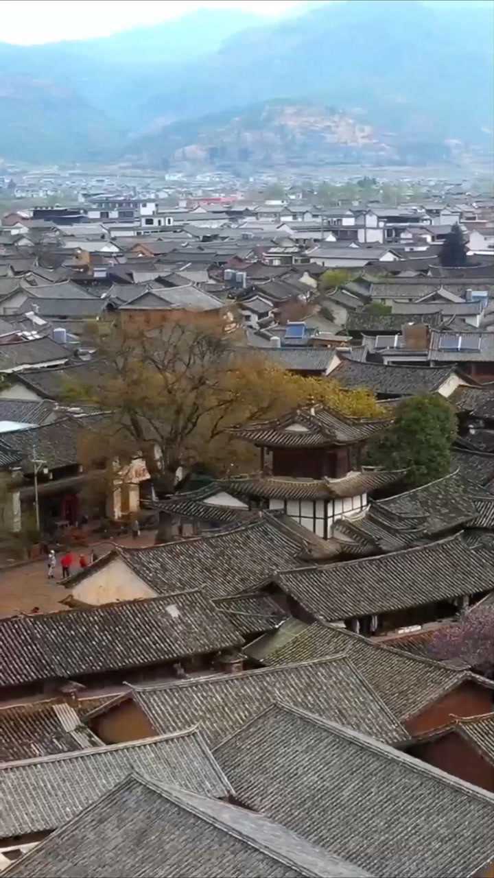 大理沙溪古镇航拍