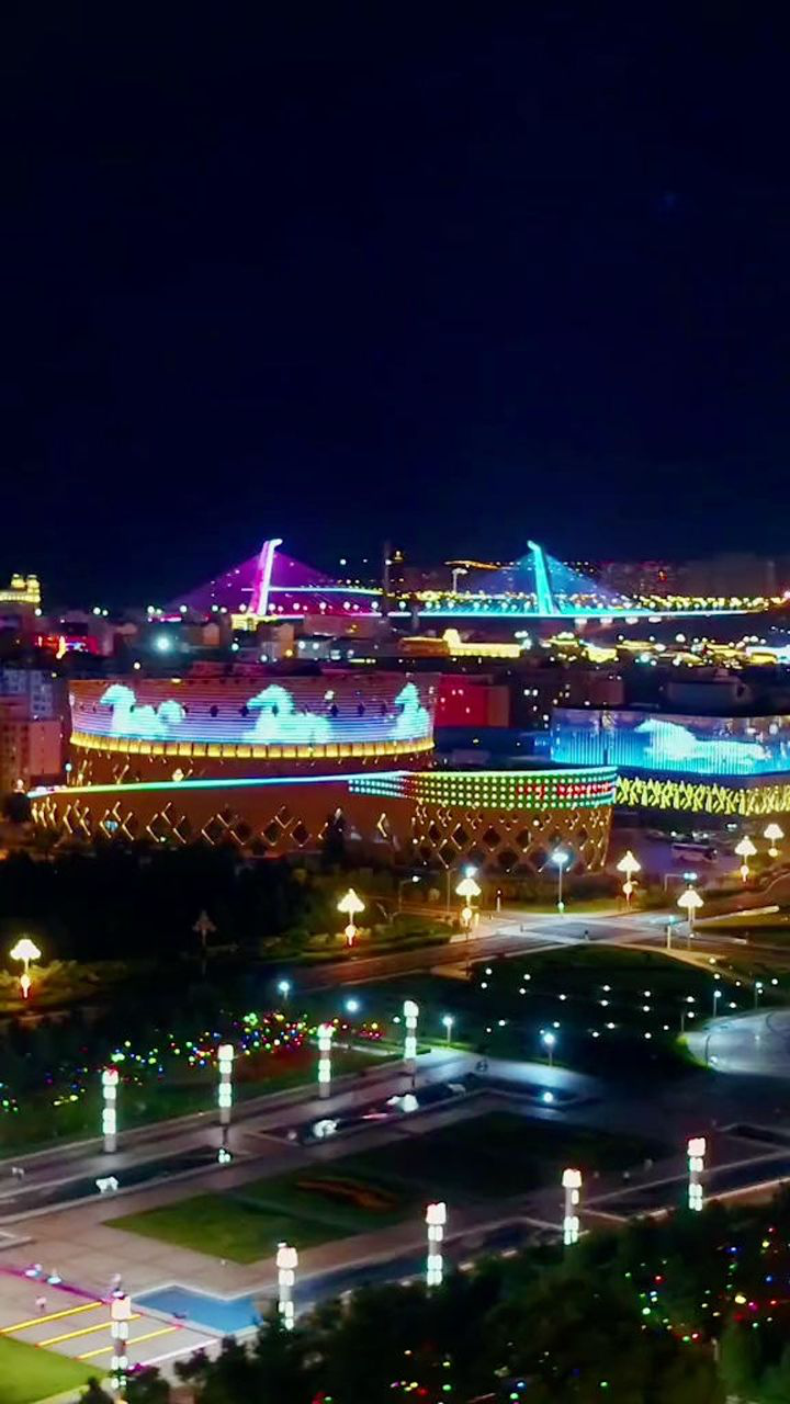 此景只应天上有大美鄂尔多斯的夜景