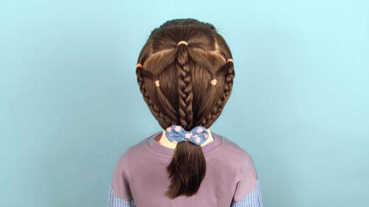 二年级女生扎头发图片