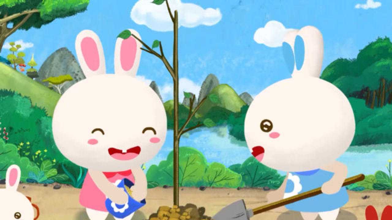 火火兔儿歌:小兔子在种树,他们真有爱心,他们都是好孩子_高清1080P在线观看平台_腾讯视频