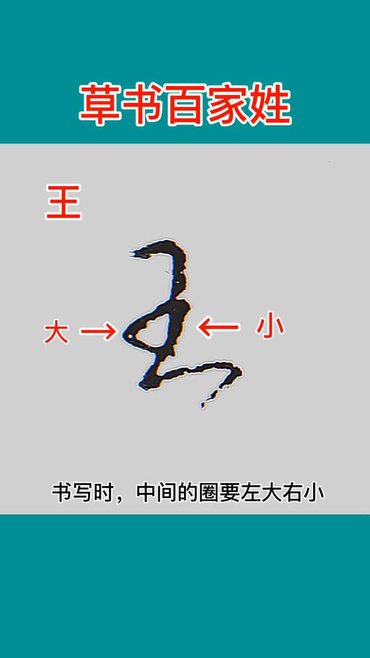 草书王字的书写技法