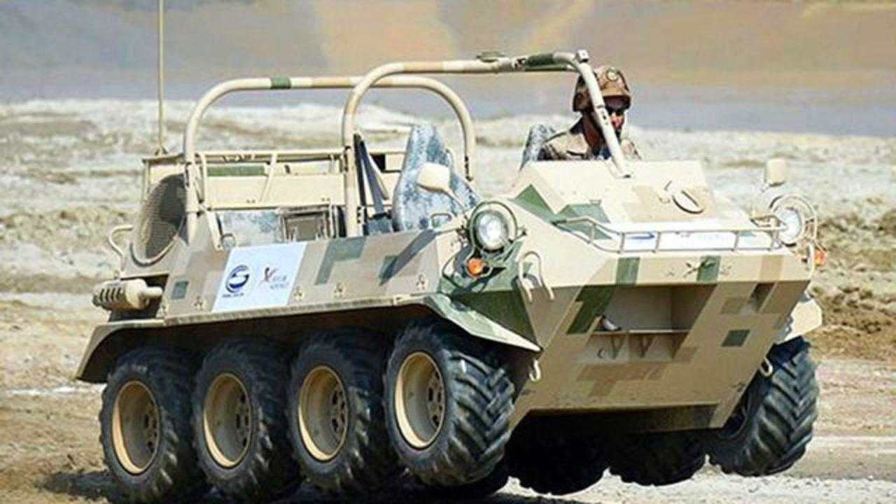 山猫全地形车适合在特殊复杂地域执行机动侦察巡逻突击等任务