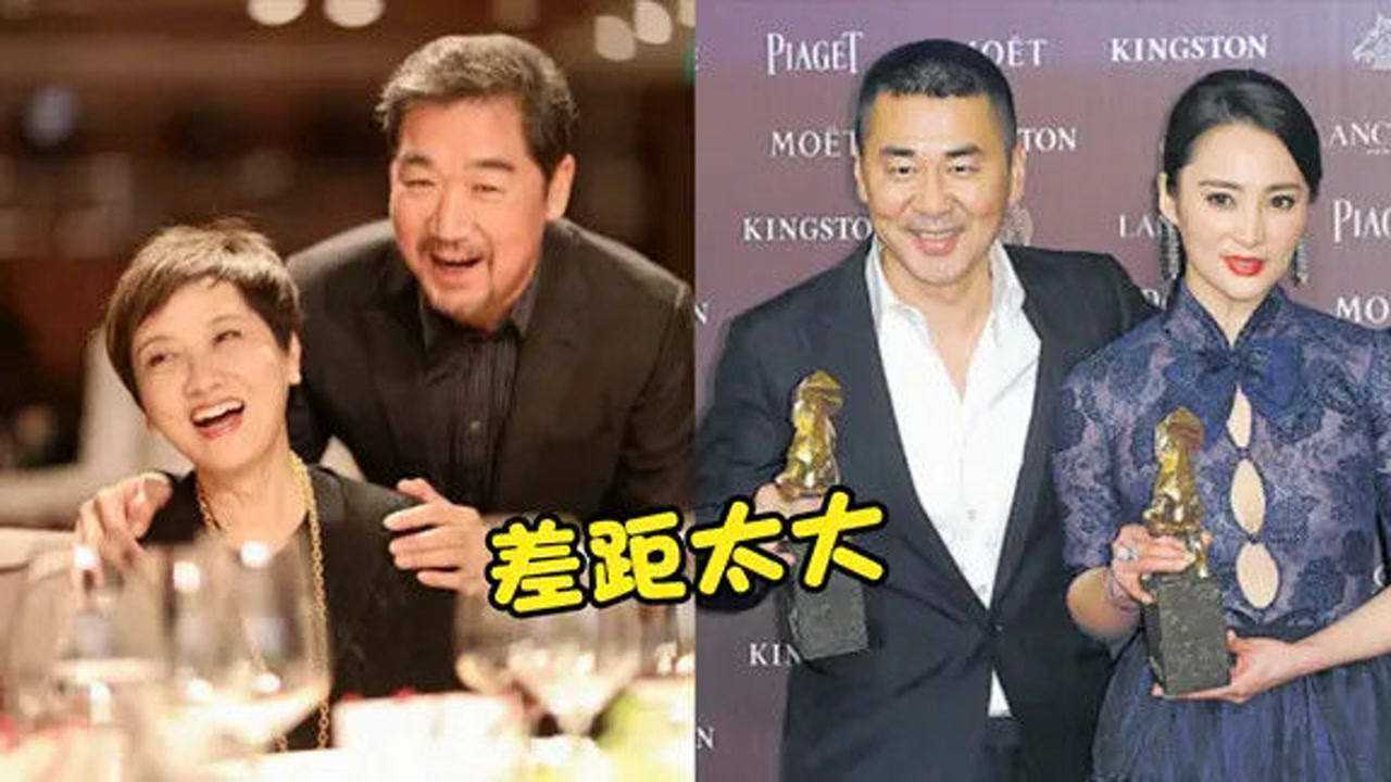 65岁的张国立和50岁的陈建斌同样携老婆现身差距不是一般的大