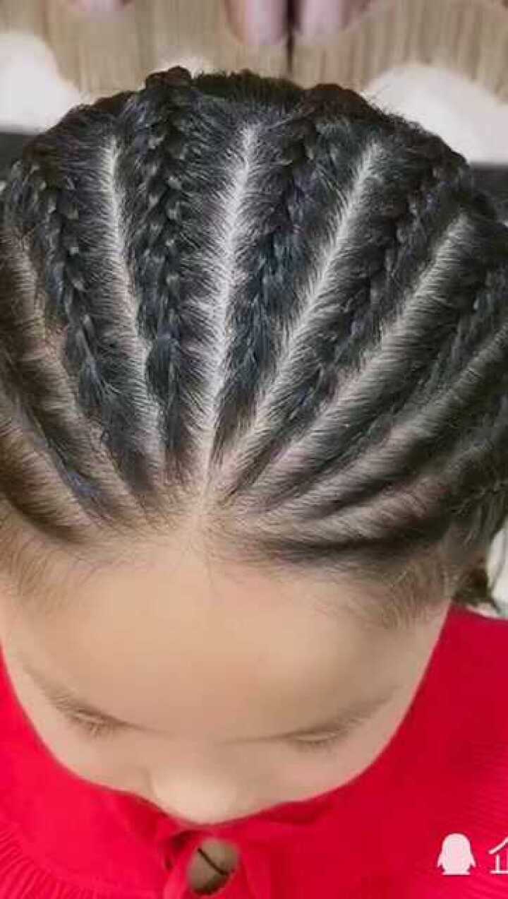 儿童编发一个小时的杰作这样编小辫子超好看