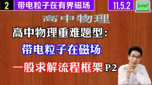 高中物理带电粒子在磁场一般求解框架流程P211.5.2.1阿斌物理