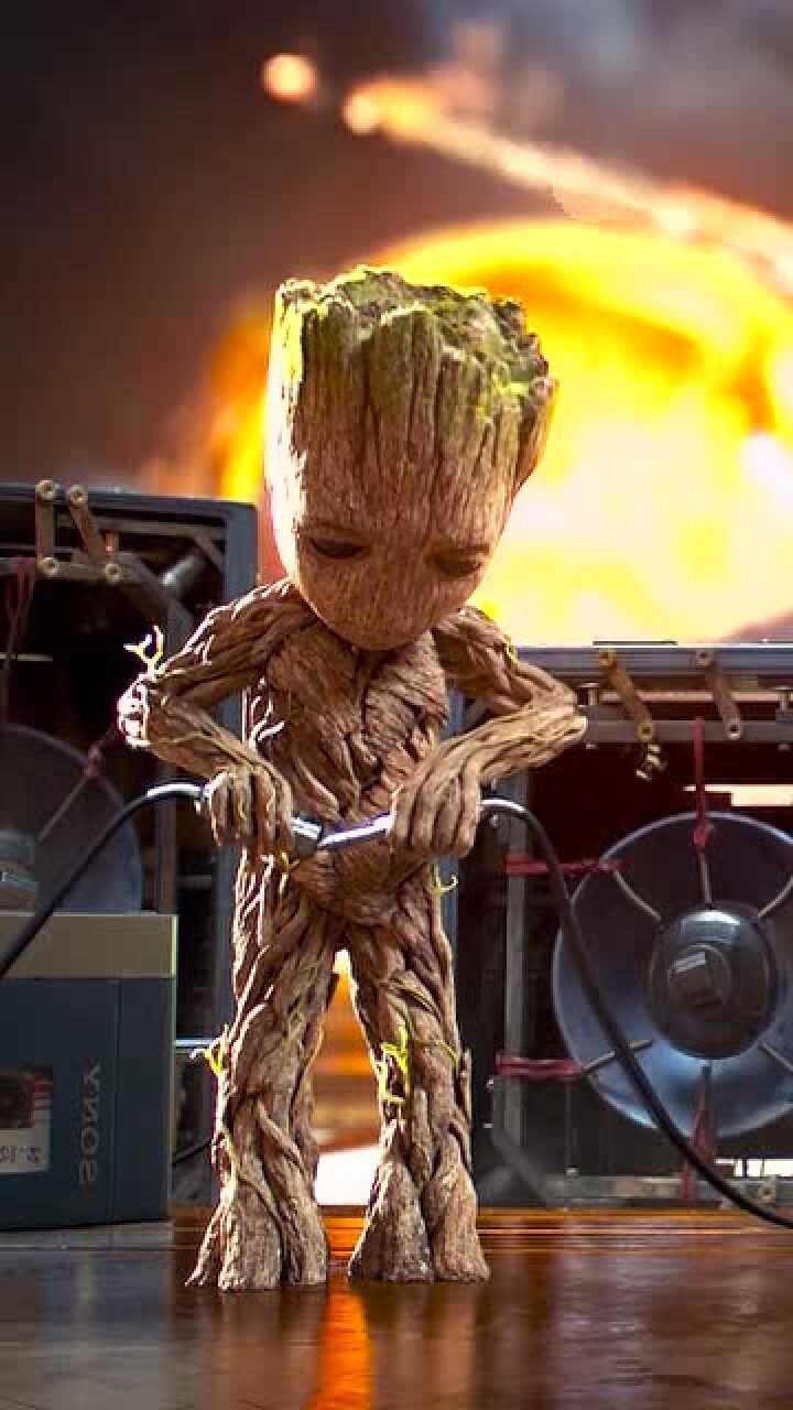 小树人格鲁特,太萌了!i am 格鲁特!