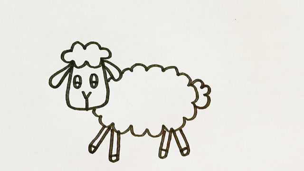 画一只可爱的小羊羊