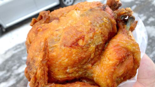 哈尔滨老道外著名的炸鸡，不能堂食只做外卖，大肥鸡金黄皮脆味道香