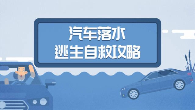 汽车落水如何逃生?别耽误黄金自救时间!