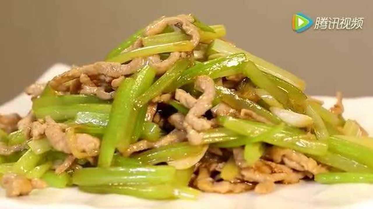 芹菜炒肉絲這樣做太好吃了肉絲嫩滑芹菜香脆下酒下飯超級棒