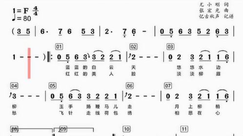 美人吟葫芦丝降b教学图片