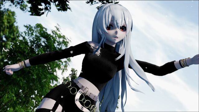 MMD初音未来歌姬计划,GFRIEND Rough,弱音握着你的手