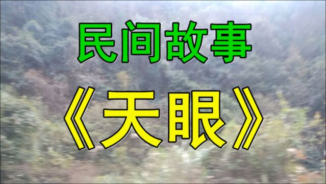 民间故事《天眼》有一年夏天父亲在家里打死了一条两米长的白蛇