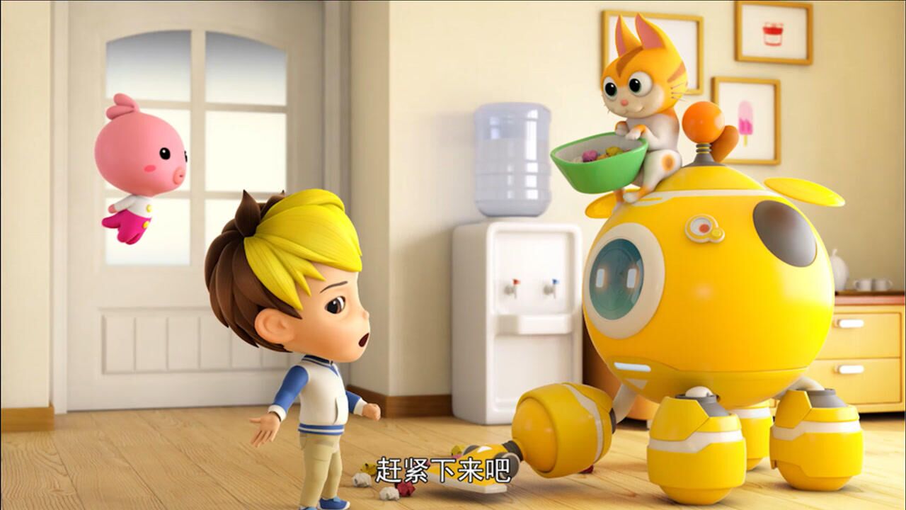 奇趣特工队:闪电猫真是过分,在艾尔身上扔垃圾,还好艾尔能打扫