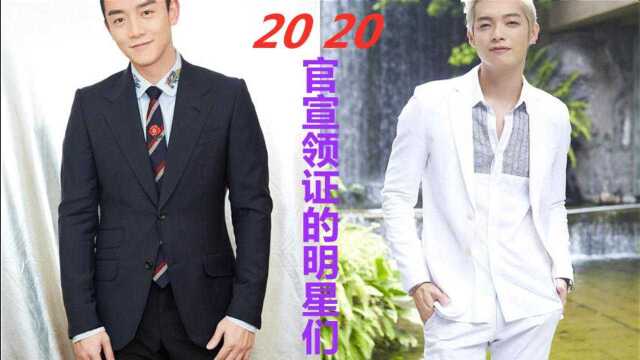 盘点娱乐圈2020年领证官宣的情侣们,辰亦儒郑凯纷纷卡点秀恩爱