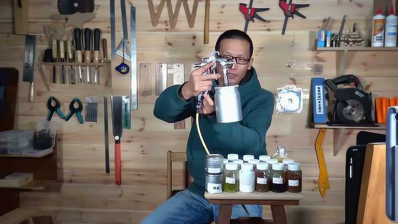 木工网驴木匠手持工具教学油漆及喷枪介绍岩田