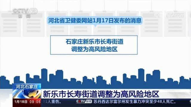 河北石家庄 新乐市长寿街道调整为高风险地区