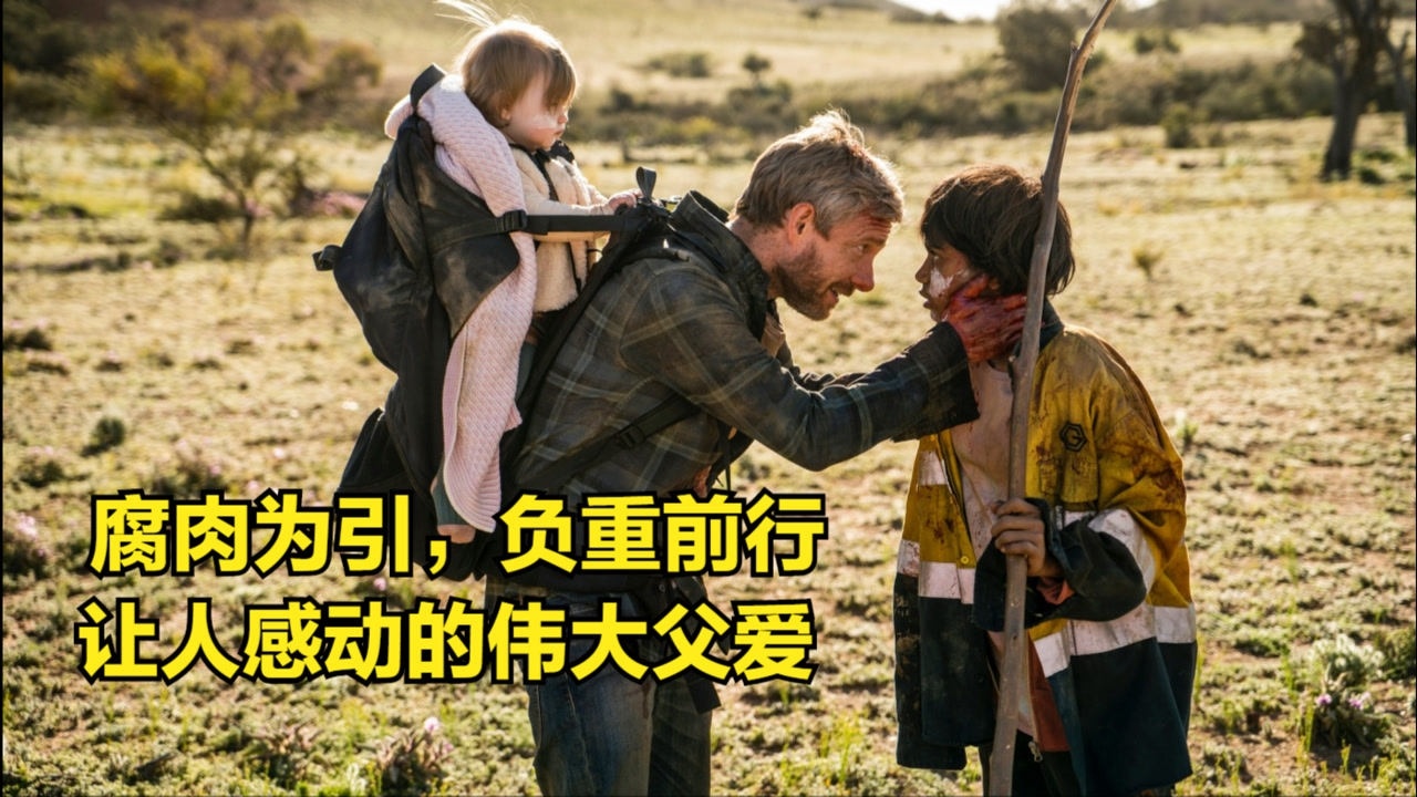 腐肉为引,负重前行,让人感动的父爱,丧尸惊悚片《负重前行》