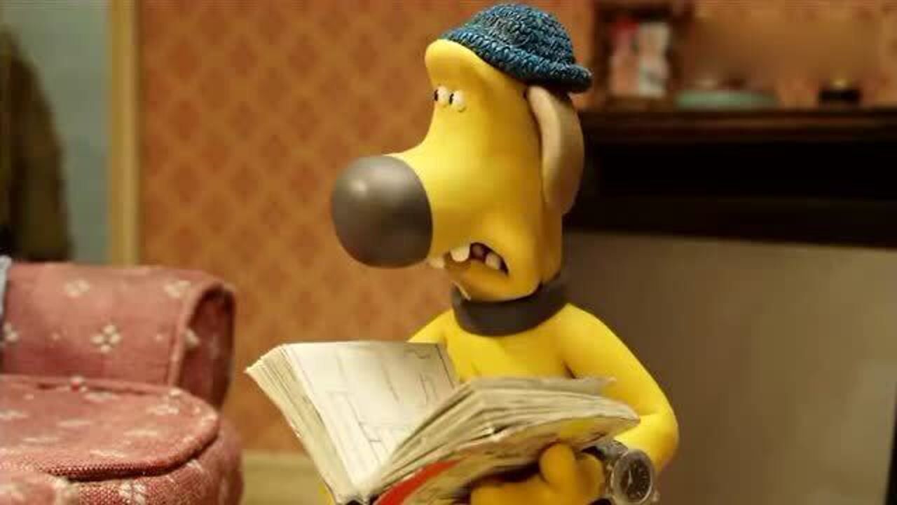 小羊肖恩:狗狗拿着电钻,把墙钻得全都是洞,这是干嘛呢