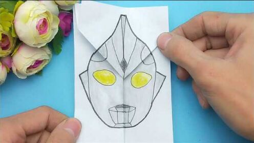 给迪迦奥特曼手绘变身哥莫拉怪兽,快速变换长相,会有什么不同!