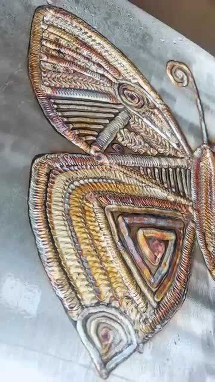 高手在民间,电焊做到极致就是艺术!