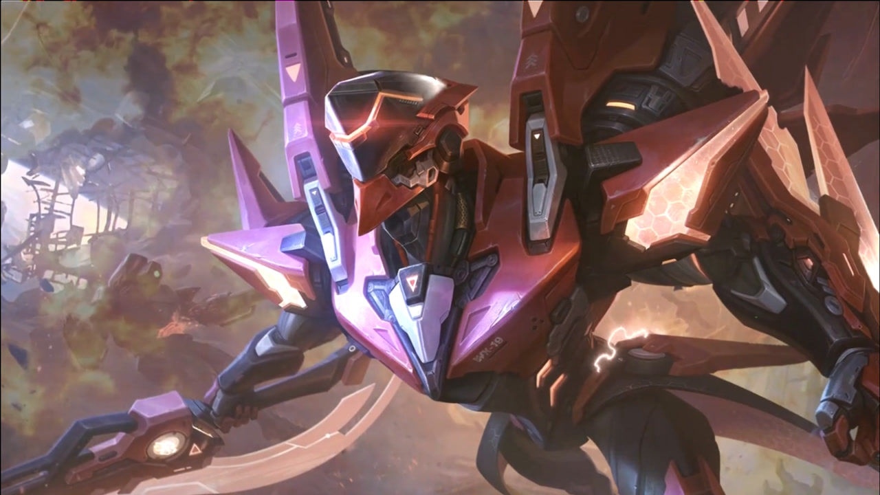 铠新皮肤【绛天战甲】预览,大招特效炫酷!出场动画建模很棒!