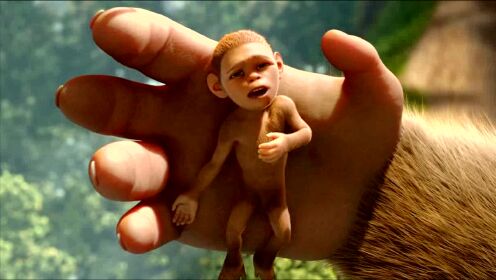 小猴生来瘦弱，被猴群丢下悬崖，结果大难不死进化成原始人，电影