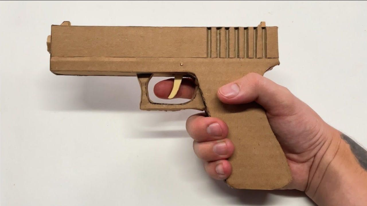 最简单的手工枪纸箱图片