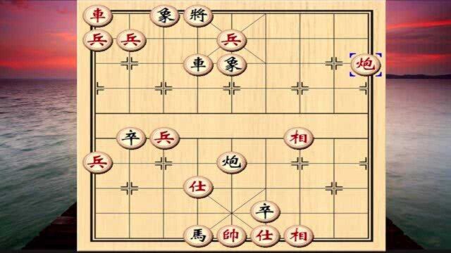 摆棋人仅一炮一马,棋友争先恐后来挑战,却输得一塌糊涂!