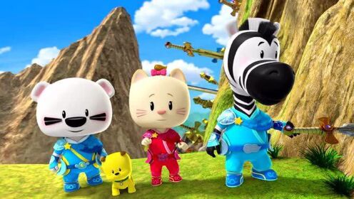 超级小熊布迷第3部  第0集 逍遥师傅御剑飞行,与布迷团队约定在山顶汇