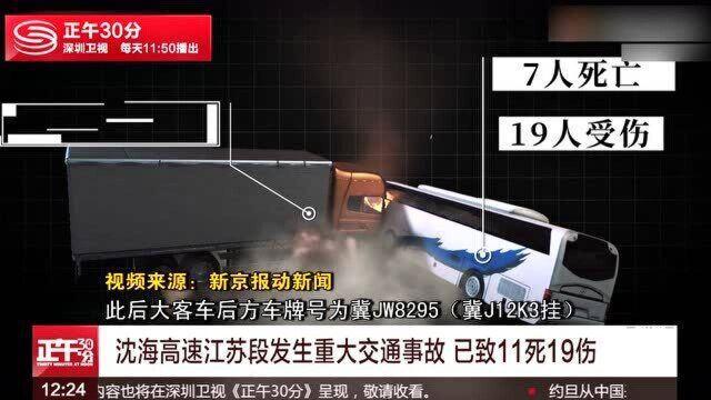 沈海高速发生重大交通事故 致11死19伤