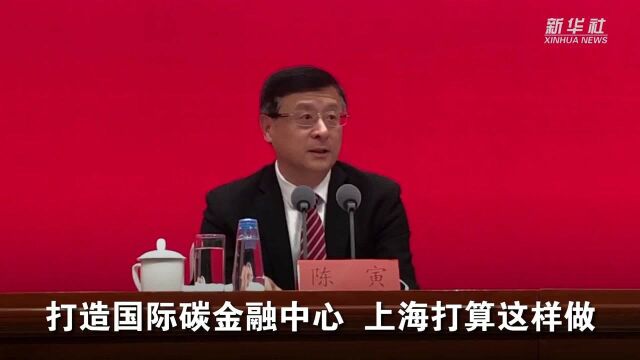 打造国际碳金融中心 上海打算这样做