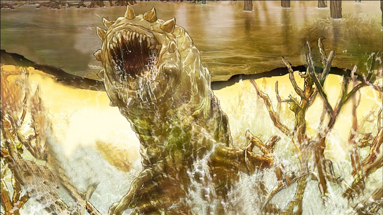 解密《哥斯拉》骷髅岛上的食人水怪"恶水皂荚"的故事!