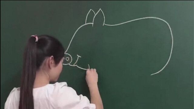 粉笔画,教小朋友画画