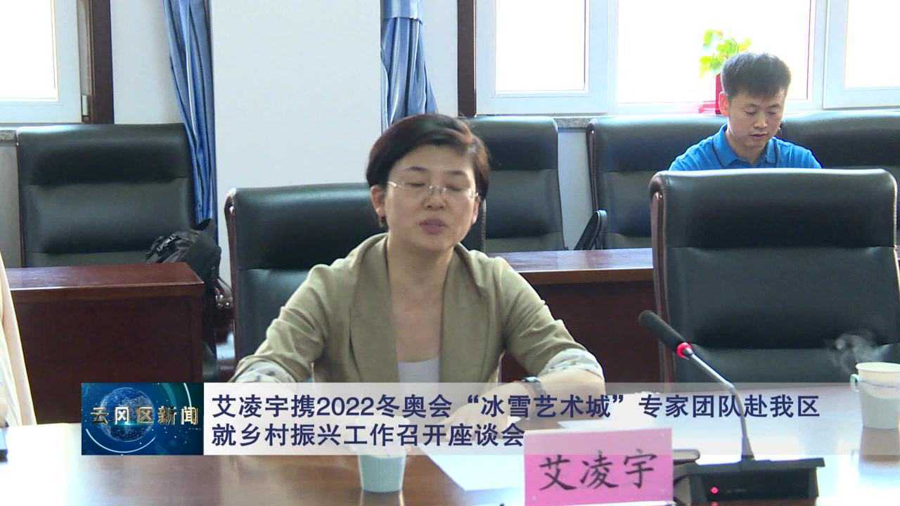 艾凌宇携2022冬奥会冰雪艺术城专家团队赴云冈区就乡村振兴工作召开