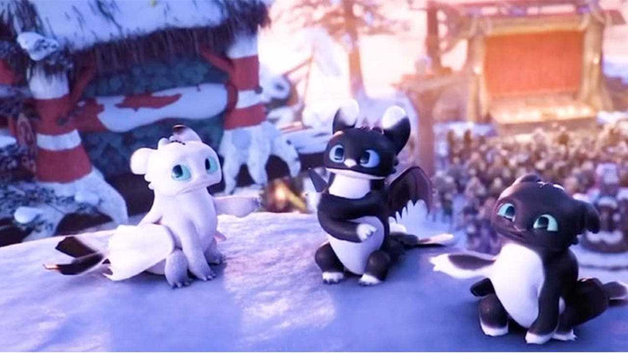 无牙仔的三个"小崽崽"#驯龙高手