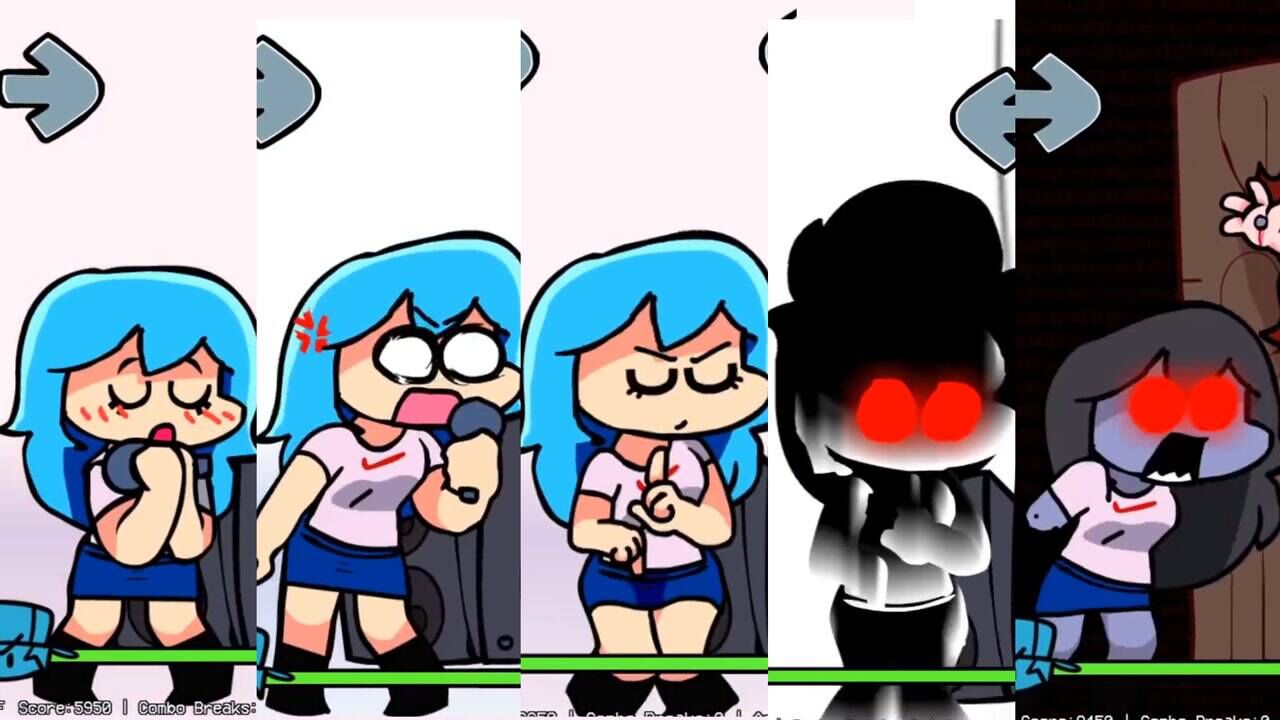 fnf周五夜放克游戏 你们最喜欢的sky小姐姐所有形态合集!一次看个爽!