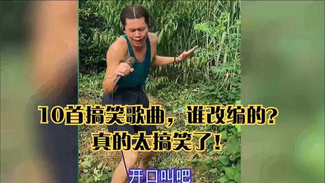 10首搞笑歌曲,谁改编的?真的太搞笑了!