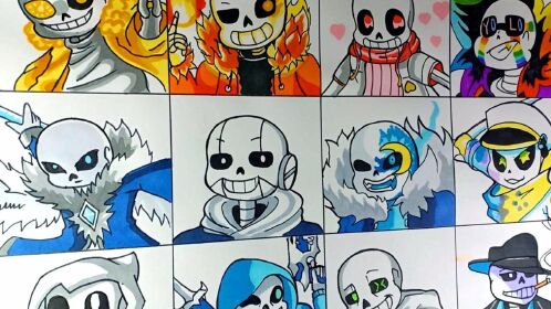 传说之下:如何画出12个不同版本的sans?